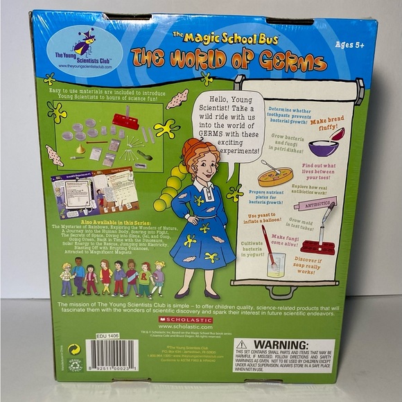 The Magic School Bus - The World Of Germs - Young Scientists Club Kit Homeschool - Picture 3 of 7
